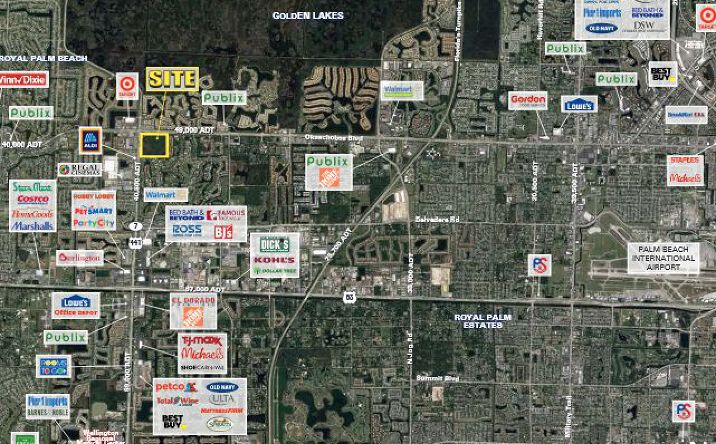 Pictures of Retail, Land property located at Okeechobee Blvd & SR-7, Royal Palm Beach, FL 33411 for lease - image #1