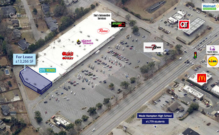 Pictures of Retail property located at 2100 Wade Hampton Blvd, Greenville, SC 29615 for lease - image #1