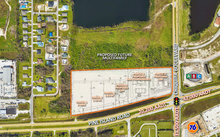 Pictures of Retail, Land property located at NWC Pine Island Rd & Chiquita Blvd, Cape Coral, FL 33991 for lease - image #1