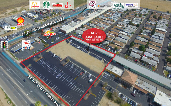 Pictures of Land property located at 3977 N. Perris Blvd, Perris, CA 92571 for lease - image #1