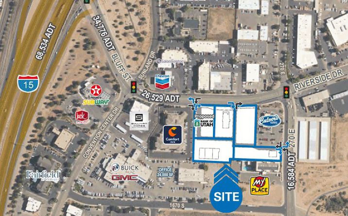 Pictures of Land property located at 170 E Riverside Dr, St. George, UT 84790 for lease - image #1