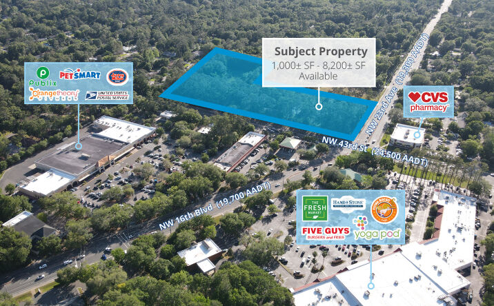 Pictures of Retail property located at 4315 NW 23rd Ave, Gainesville, FL 32606 for lease - image #1