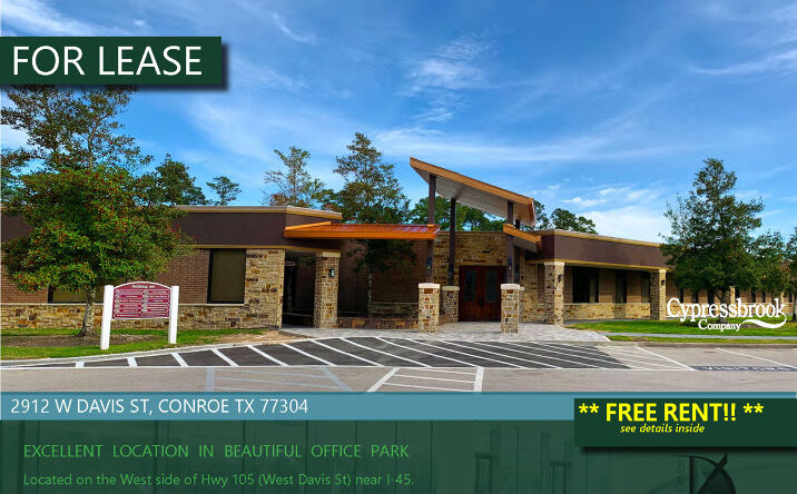 Pictures of Office property located at 2912 W Davis St, Conroe, TX 77304 for lease - image #1