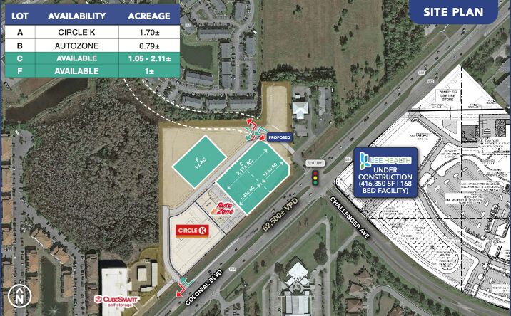 Pictures of Land property located at 4011 Colonial Blvd, Fort Myers, FL 33966 for lease - image #1