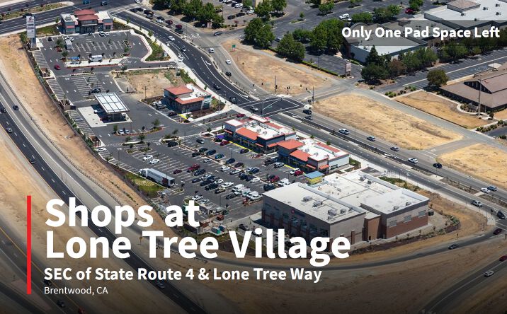 Pictures of Retail property located at SEC of State Route 4 & Lone Tree Way, Brentwood, CA 94513 for lease - image #1