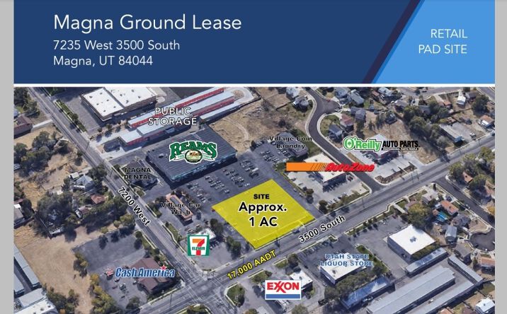 Pictures of Land, Retail property located at 7235 W 3500 S, Magna, UT 84044 for lease - image #1
