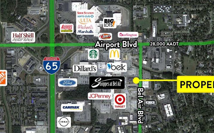 Pictures of Retail property located at 400 Bel Air Blvd, Mobile, AL 36606 for lease - image #1