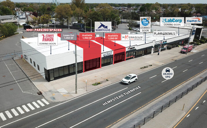 Pictures of Retail, Office, Restaurant property located at 3695-3721 Hempstead Turnpike, Levittown, NY 11756 for lease - image #1