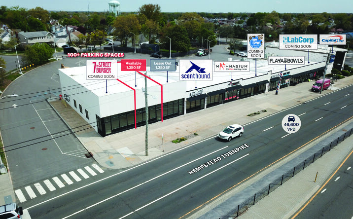 Pictures of Retail, Office, Restaurant property located at 3695-3721 Hempstead Turnpike, Levittown, NY 11756 for lease - image #1