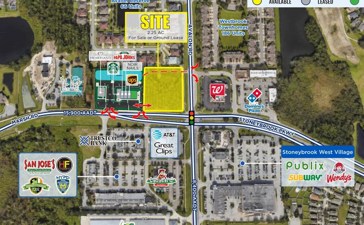 Pictures of Retail, Land property located at NWC Avalon Rd & Marsh Rd, Winter Garden, FL 34787 for lease - image #1