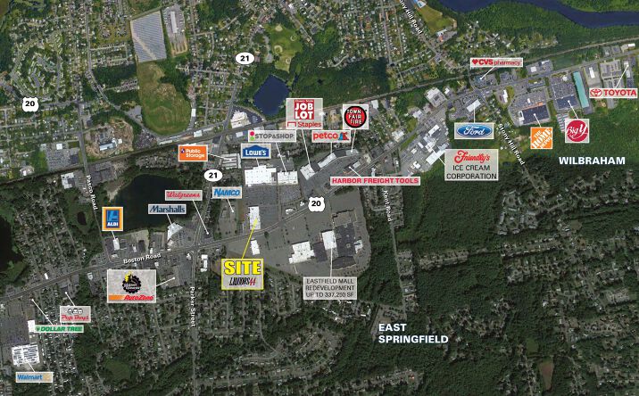 Pictures of Retail property located at 1522 Boston Road, Springfield, MA 01129 for lease - image #1