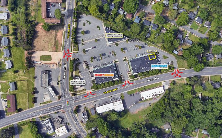 Pictures of Retail, Restaurant property located at 1520 West Blvd, Charlotte, NC 28208 for lease - image #1