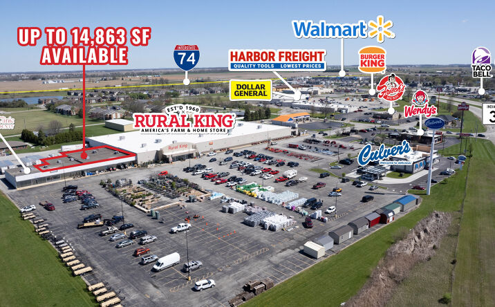 Pictures of Retail, Land, Restaurant property located at 1807 N Broadway St, Greensburg, IN 47240 for lease - image #1