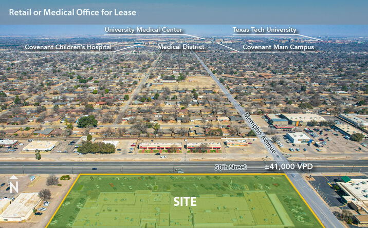 Pictures of Retail, Office property located at 3801 50th St, Lubbock, TX 79413 for lease - image #1