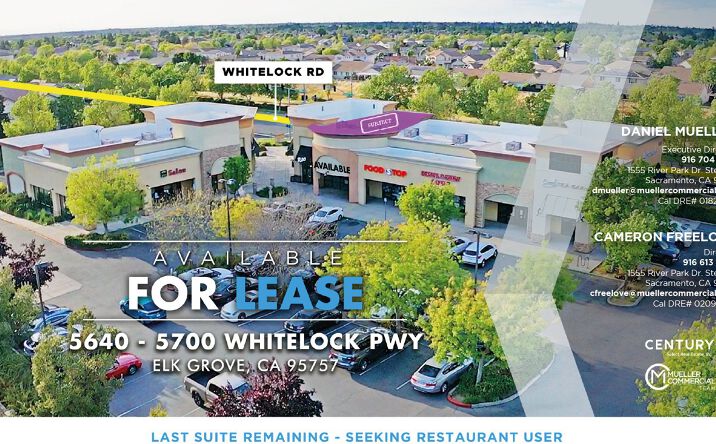 Pictures of Retail, Restaurant property located at 5640 Whitelock Pkwy, Elk Grove, CA 95757 for lease - image #1