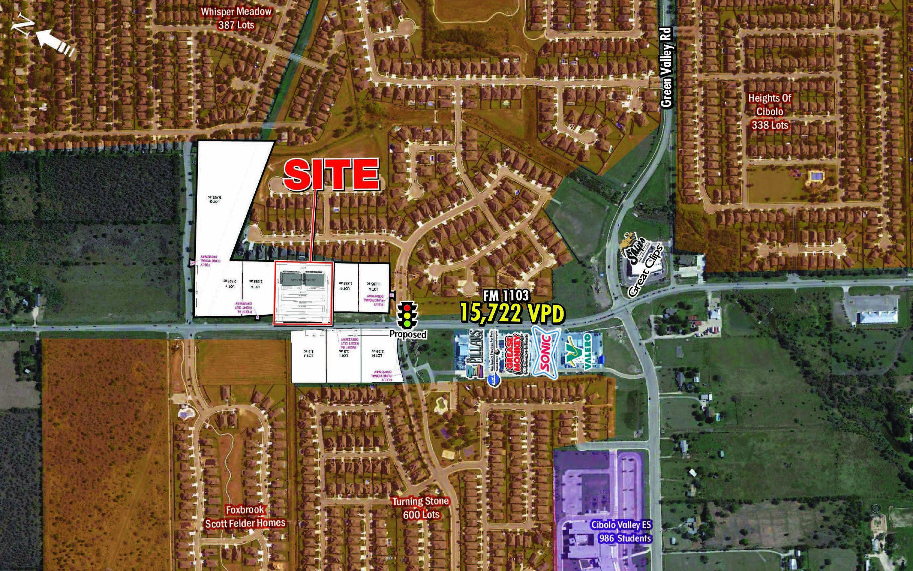 FM 1103 & Turning Stone, Cibolo, TX 78108