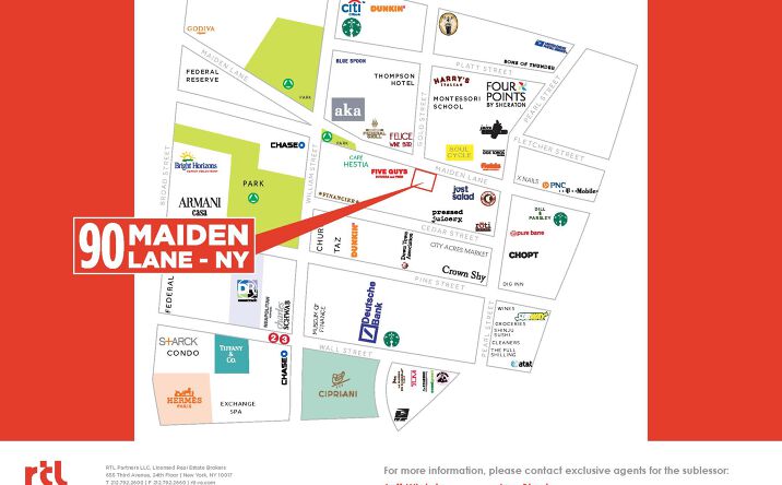 Pictures of Retail property located at 90 Maiden Lane, New York, NY 10038 for lease - image #1