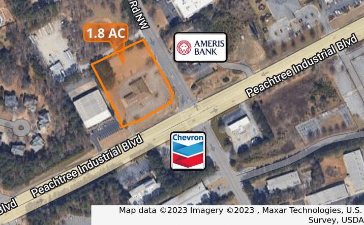 Pictures of Retail property located at 4601 Peachtree Industrial Blvd, Norcross, GA 30092 for lease - image #1