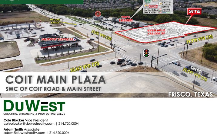 Pictures of Retail property located at 8953 Coit Rd, Frisco, TX 75035 for lease - image #1