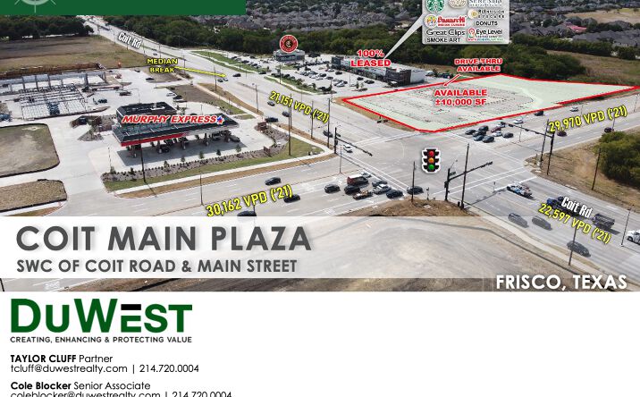 Pictures of Retail property located at 8953 Coit Rd, Frisco, TX 75035 for lease - image #1