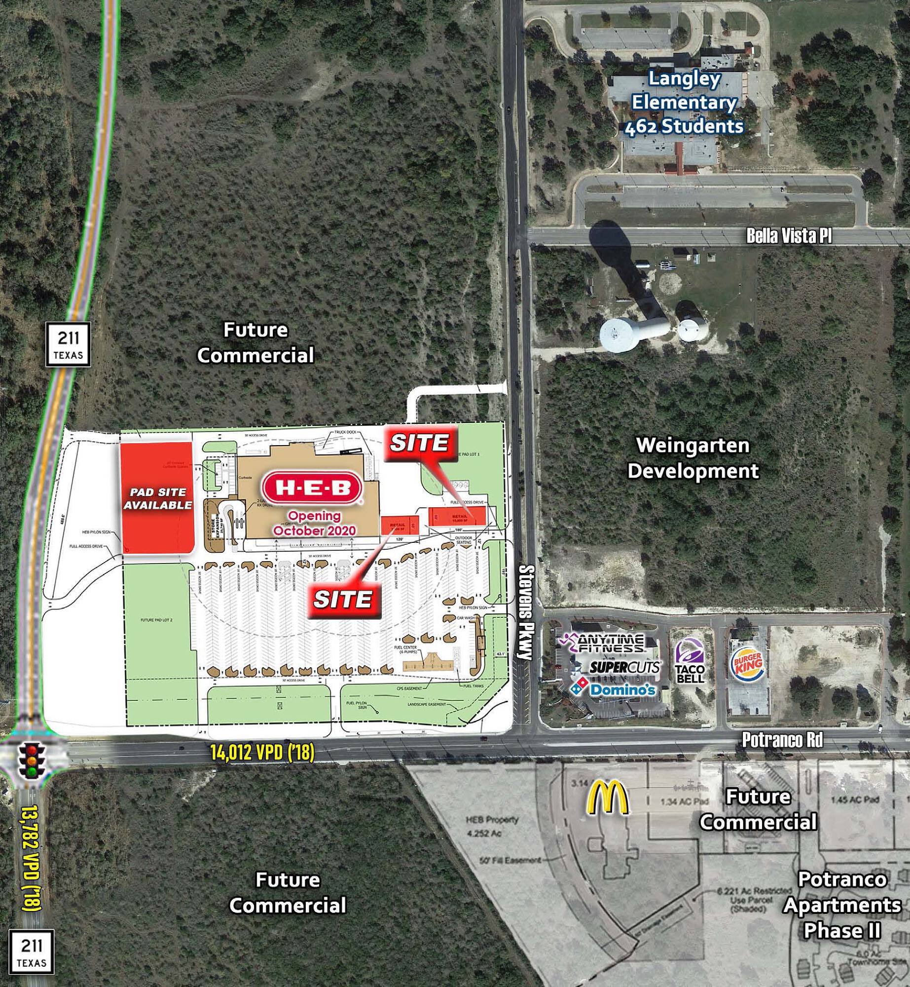 NEC of Hwy 211 and Potranco Rd, San Antonio, TX 78245 Retail Space