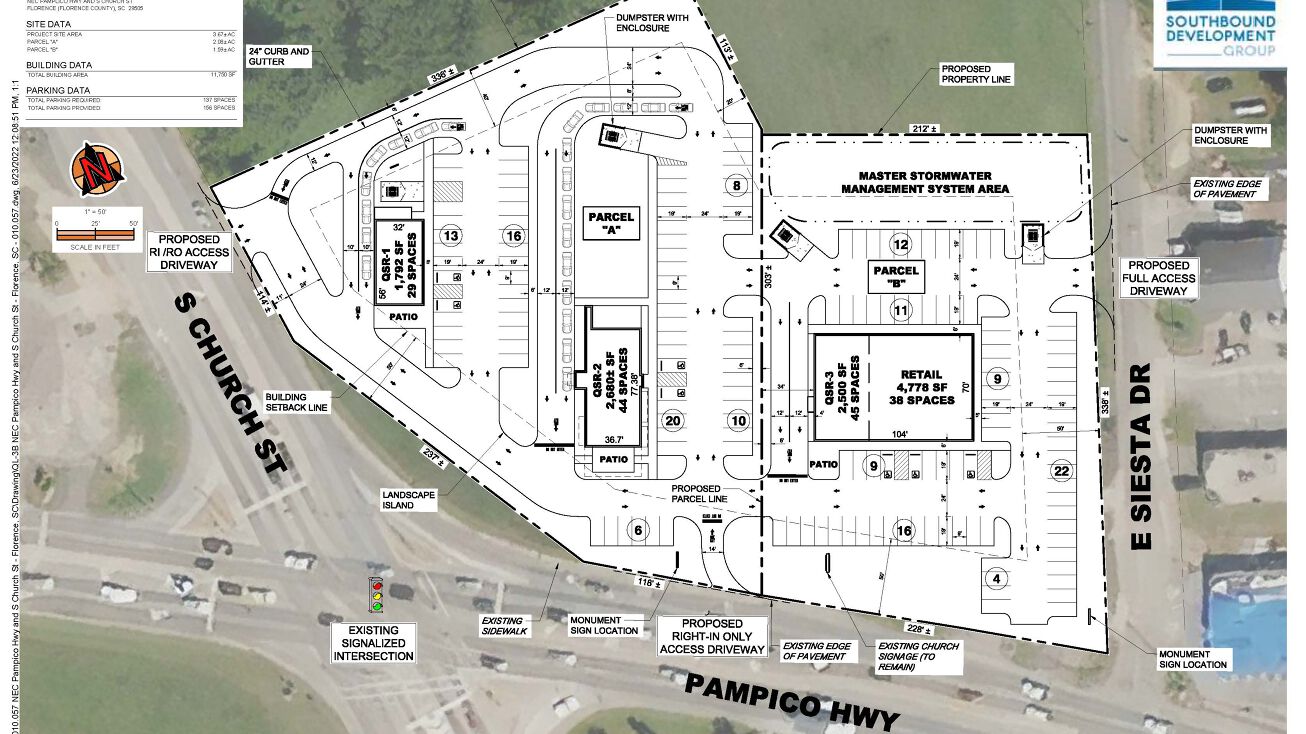 411 Pamplico Hwy, Florence, SC 29505 Retail Space for Lease New
