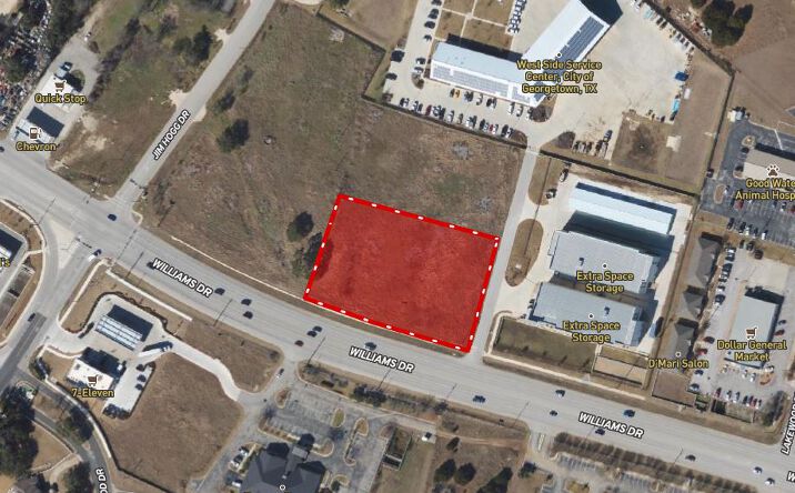 Pictures of Land property located at 5601 & 5631 Williams Dr, Georgetown, TX 78633 for lease - image #1