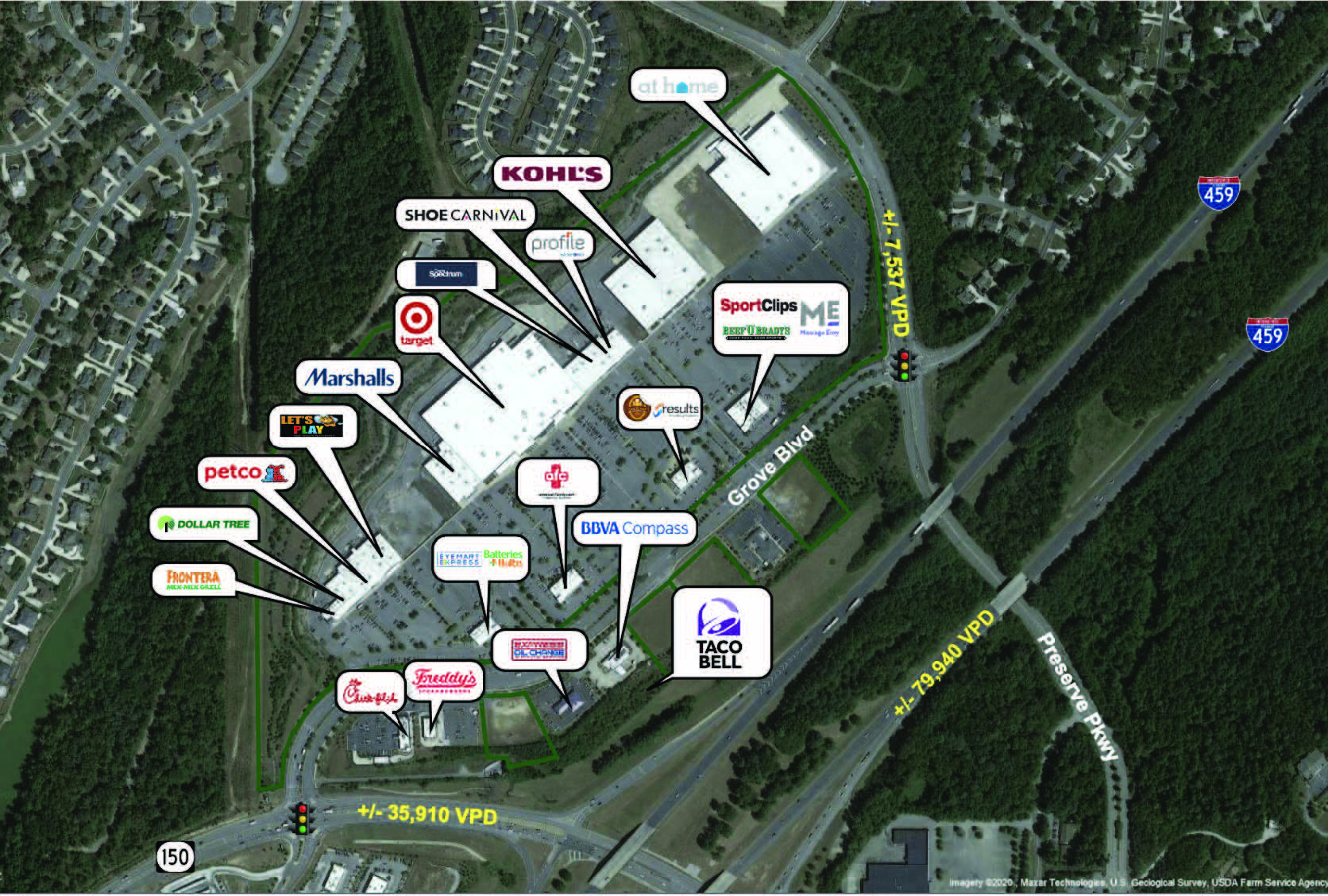 5569 Grove Blvd, Hoover, AL 35244 Retail Space for Lease The Grove