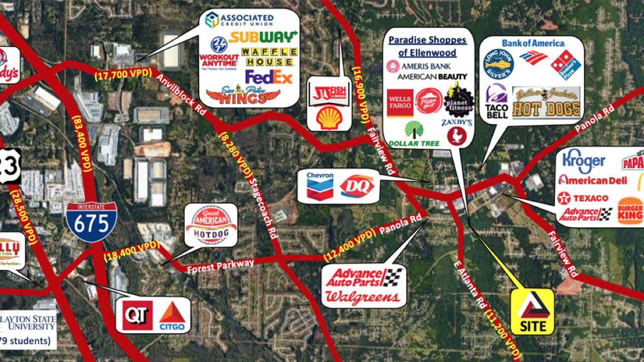 2800 E Atlanta Rd, Ellenwood, GA 30294 Retail Space for Lease