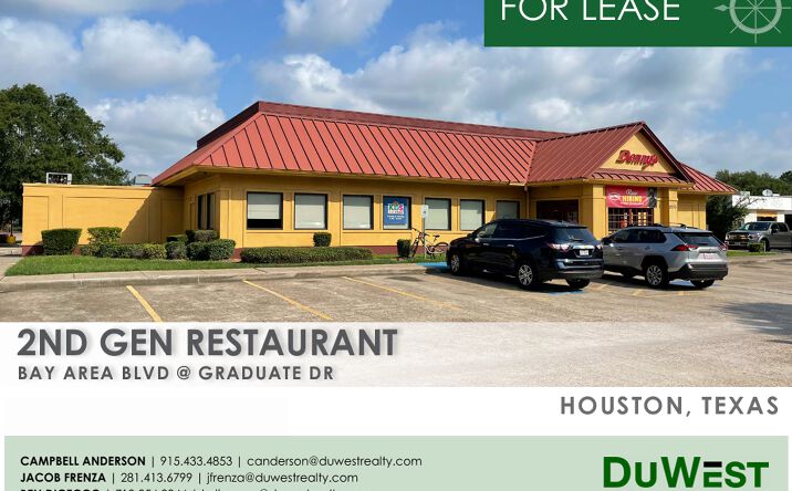 Pictures of Restaurant property located at 2735 Bay Area Blvd, Houston, TX 77058 for lease - image #1