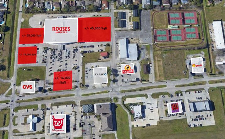 Pictures of Retail, Land property located at 1410 St Charles St, Houma, LA 70360 for lease - image #1