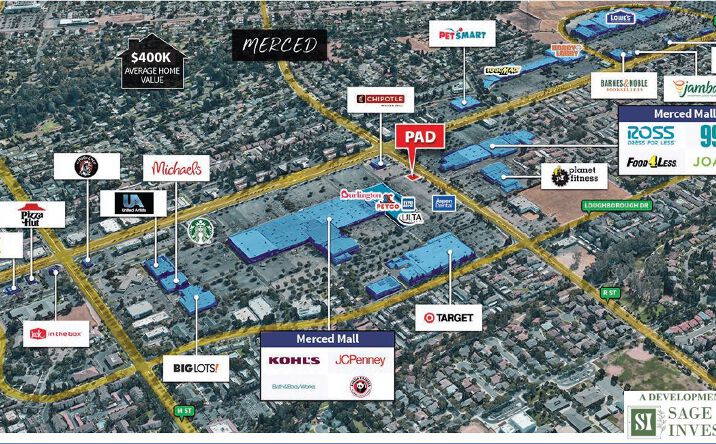 Pictures of Retail property located at 1011 W Olive Ave, Merced, CA 95348 for lease - image #1