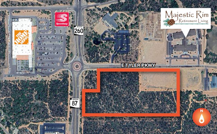 Pictures of Retail, Land property located at 201 E Tyler Pkwy & 260 Freeway, Payson, AZ 85541 for lease - image #1