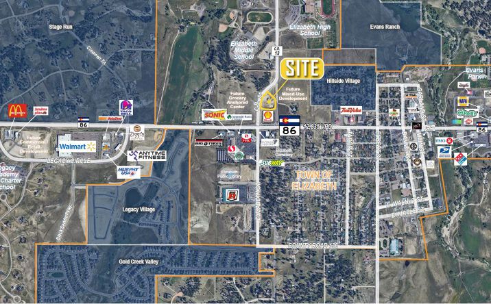 Pictures of Retail, Office, Land property located at NEC of Hwy. 86 & C.R. 13, Elizabeth, CO 80107 for lease - image #1