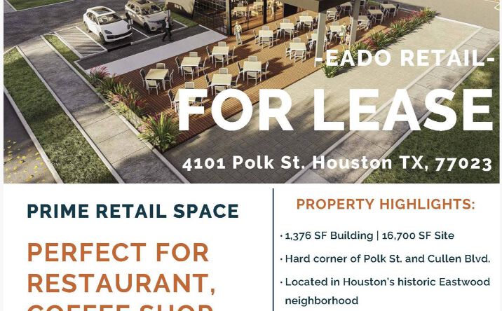 Pictures of Retail, Restaurant property located at 4101 Polk St, Houston, TX 77023 for lease - image #1