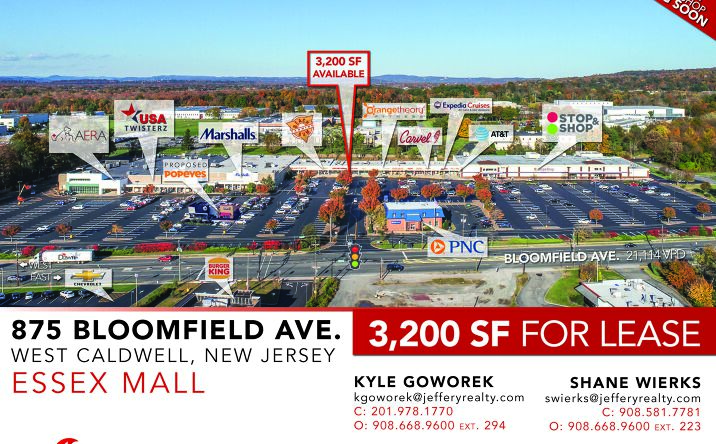 Pictures of Retail, Restaurant property located at 875 Bloomfield Ave, West Caldwell, NJ 07006 for lease - image #1