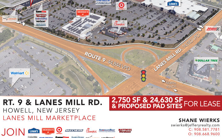 Pictures of Retail property located at US-9 North & Lanes Mill Road, Howell Township, NJ 07731 for lease - image #1