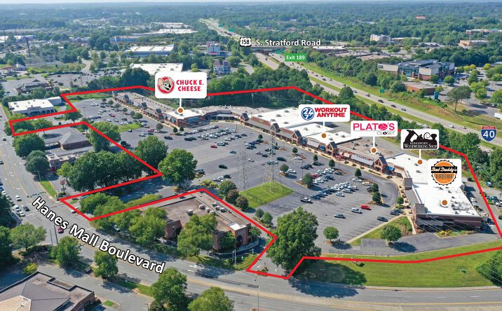 Pictures of Retail property located at 694 Hanes Mall Blvd, Winston-Salem, NC 27103 for lease - image #1