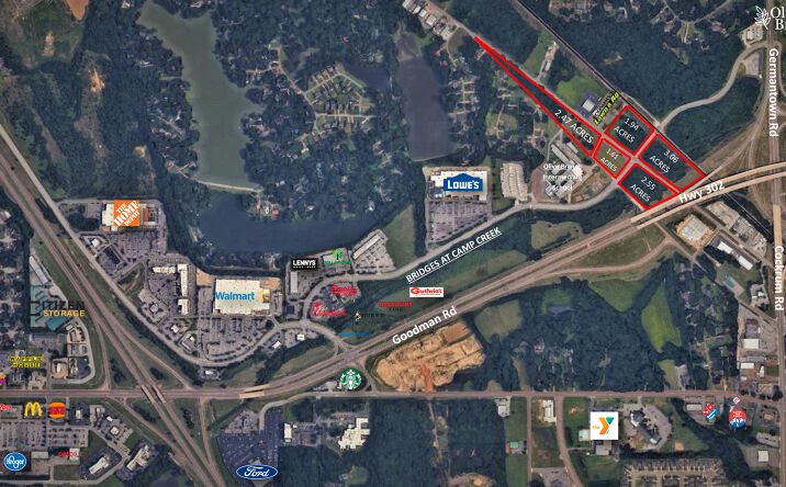 Pictures of Land property located at Old Highway 78 & Camp Creek Blvd, Olive Branch, MS 38654 for lease - image #1