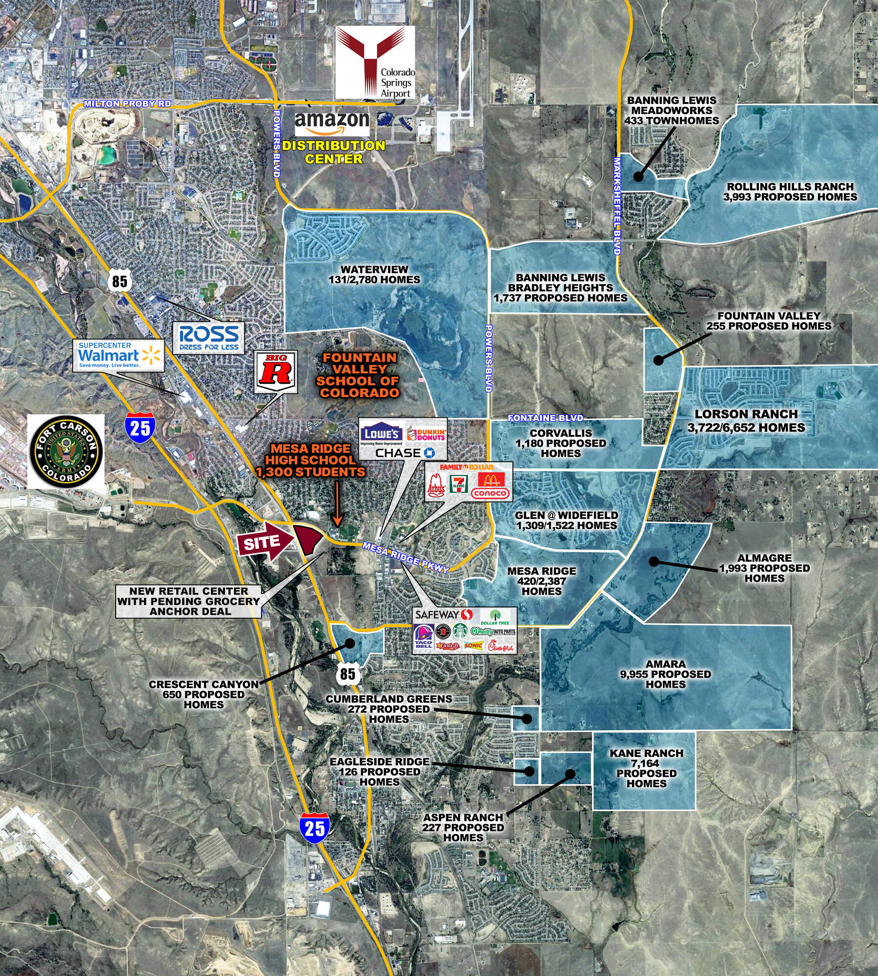 Mesa Ridge Parkway and Syracuse Street SWC, Fountain, CO 80911