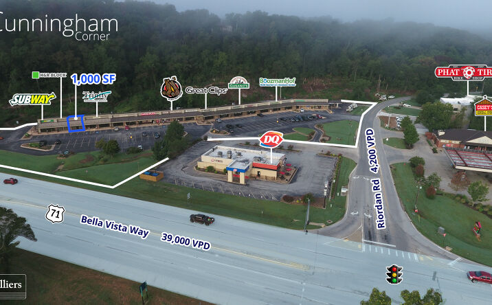 Pictures of Retail, Office, Restaurant property located at 25 Cunningham Corner, Bella Vista, AR 72714 for lease - image #1