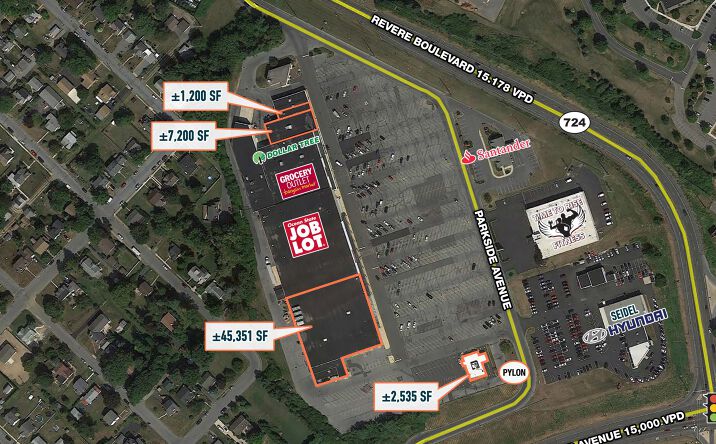 Pictures of Retail property located at 1 Parkside Ave, Reading, PA 19607 for lease - image #1