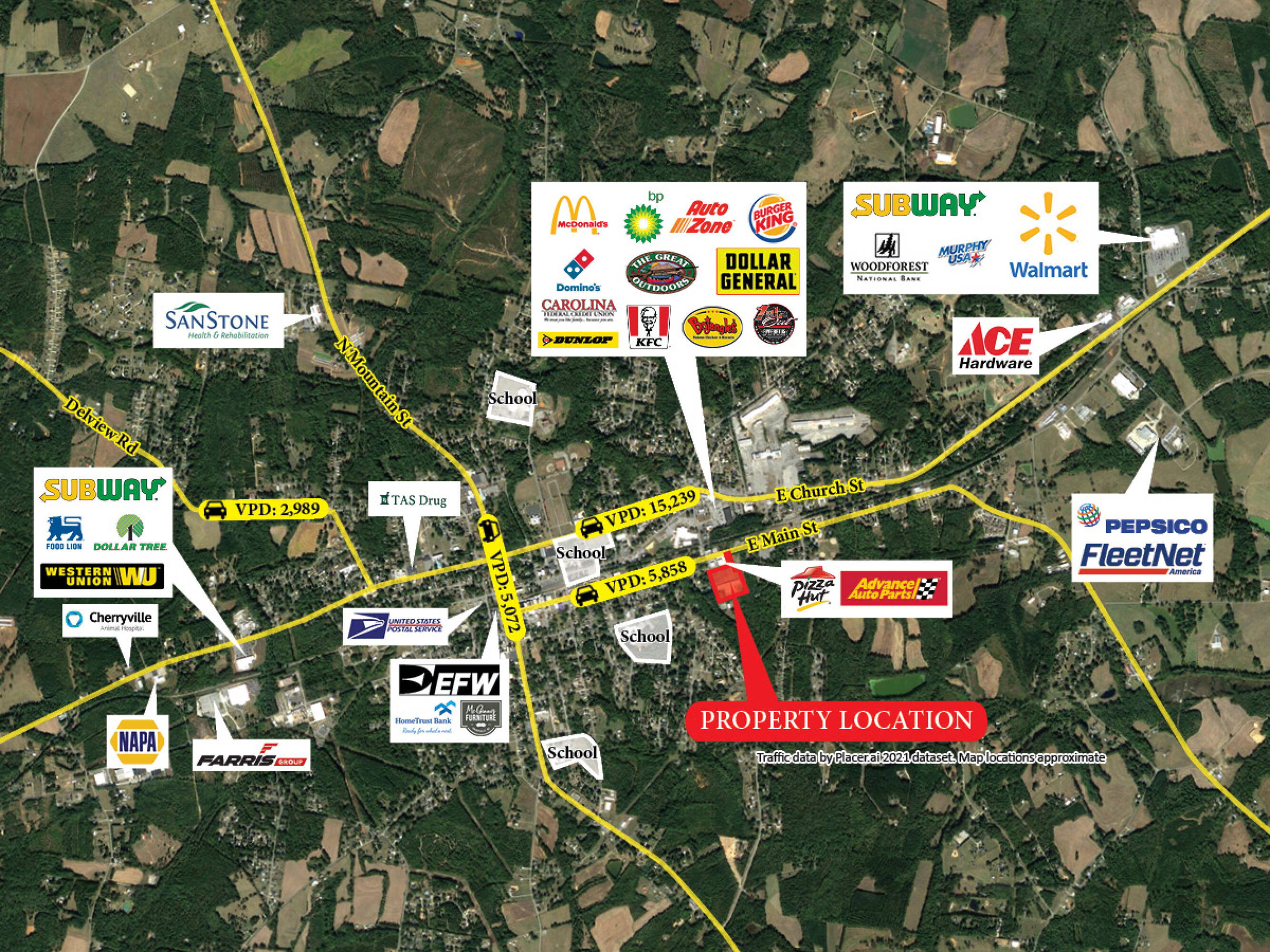 1002-1012 E Main St, Cherryville, NC 28021 | Crexi.com