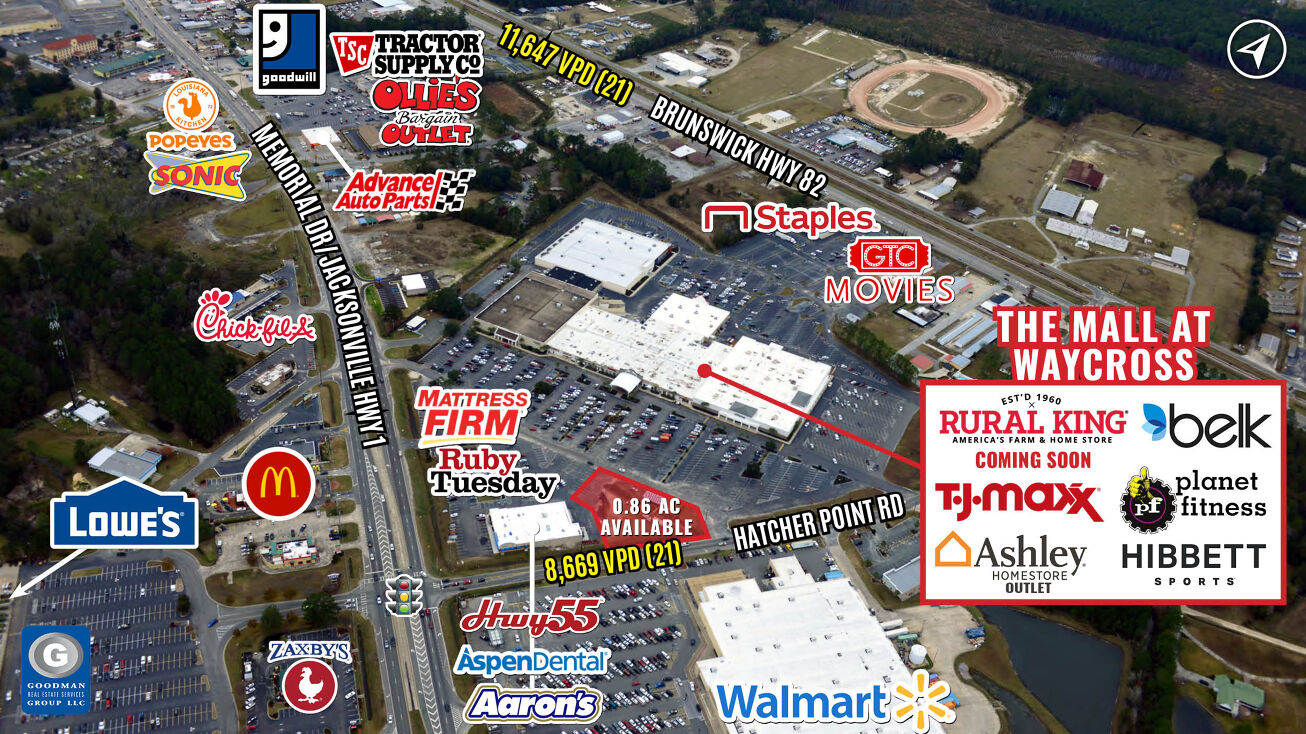 2209 Memorial Dr, Waycross, GA 31501 Retail Space for Lease The