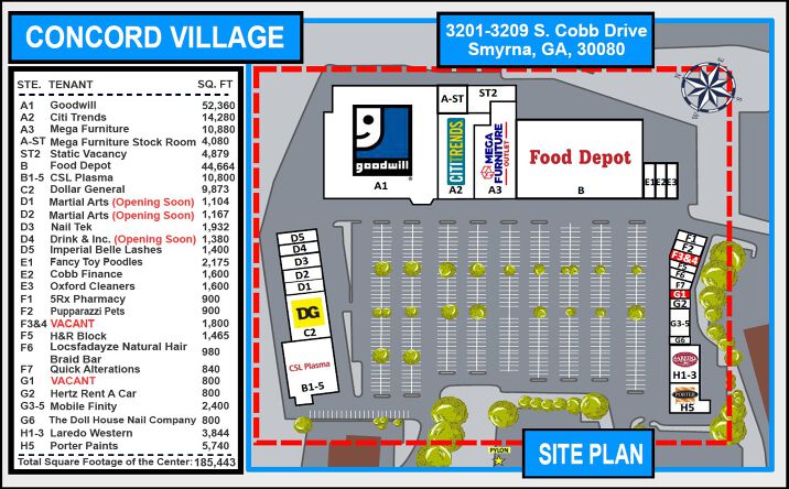 Pictures of Retail property located at 3201 S Cobb Dr SE, Smyrna, GA 30080 for lease - image #1
