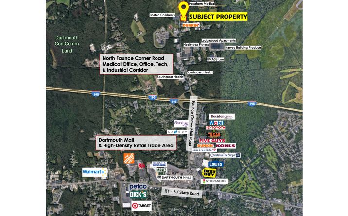 Pictures of Office, Retail property located at 491 Faunce Corner Rd, Dartmouth, MA 02747 for lease - image #1