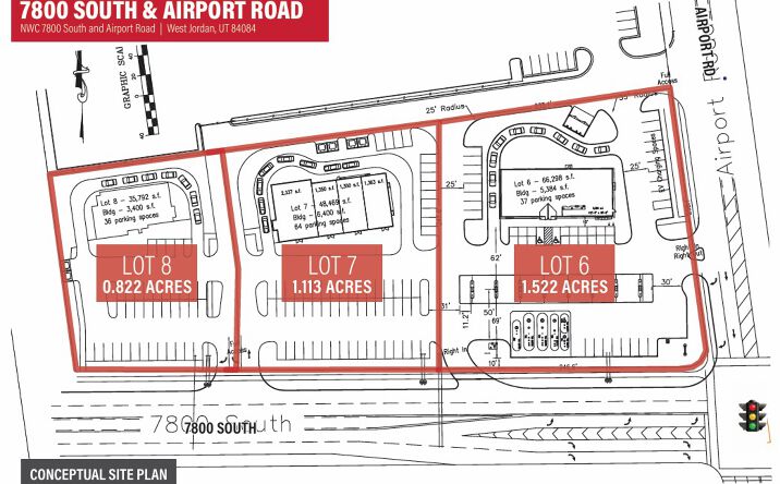 Pictures of Land property located at NWC 7800 South and Airport Road, West Jordan, UT 84084 for lease - image #1
