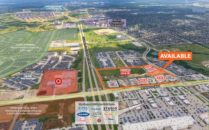 Pictures of Retail property located at NEC Chisholm Trail Pkwy & McPherson Blvd, Fort Worth, TX 76123 for lease - image #1
