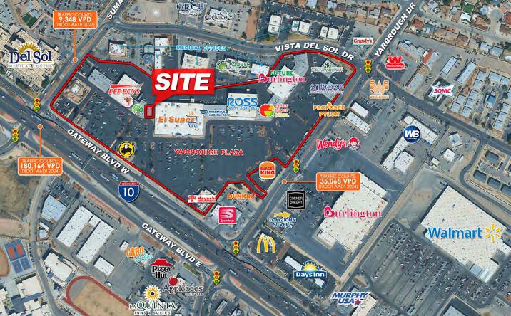 Pictures of Retail property located at 10501 Gateway West, El Paso, TX 79925 for lease - image #1