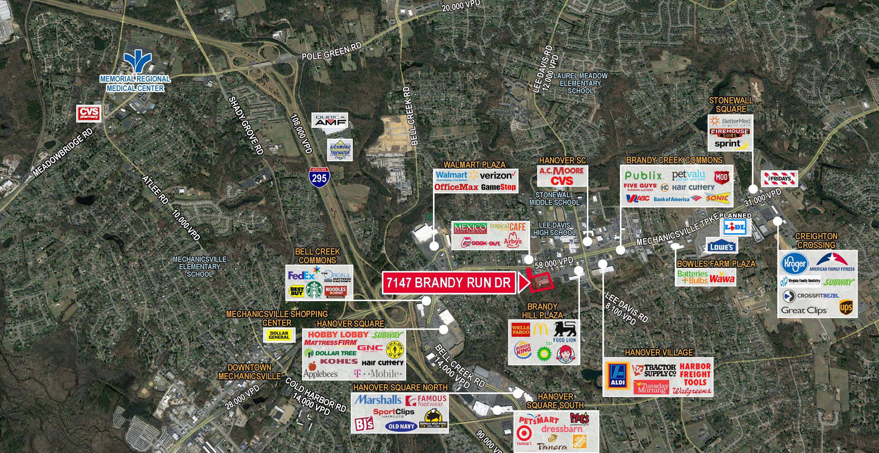 7147 Brandy Run Dr, Mechanicsville, VA 23111 Retail Space for Lease